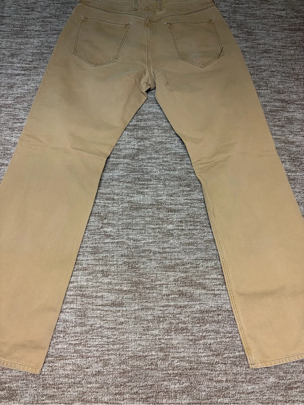 Banana Republic Mens Straight Fit Khaki Tan Jeans Uniform School Meeting 33x32